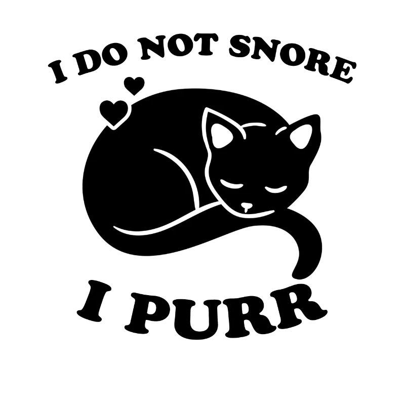 Ronron ronflement Drôle Dire Cadeau de chat
