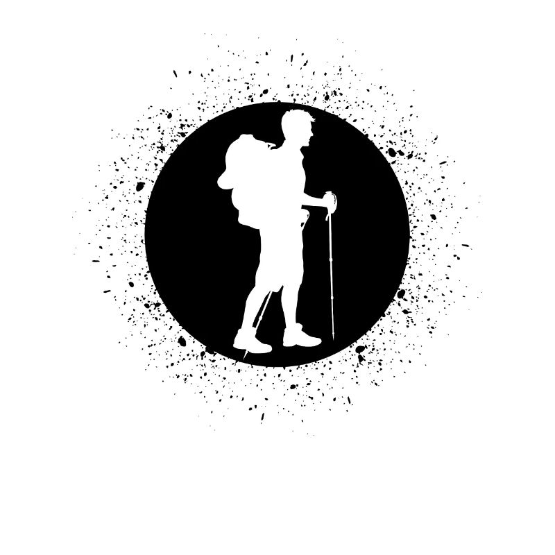 cercle avec éclaboussures et errance -