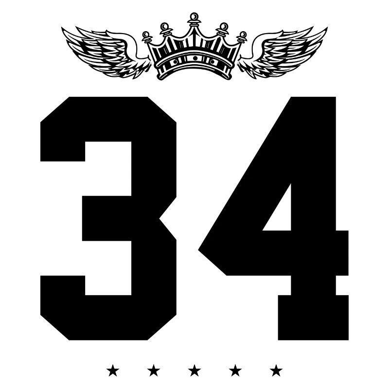34 Zahl Krone