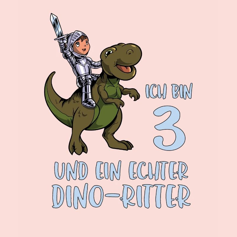 Geburtstagsshirt Dino Ritter - 3 Geburtstag Junge