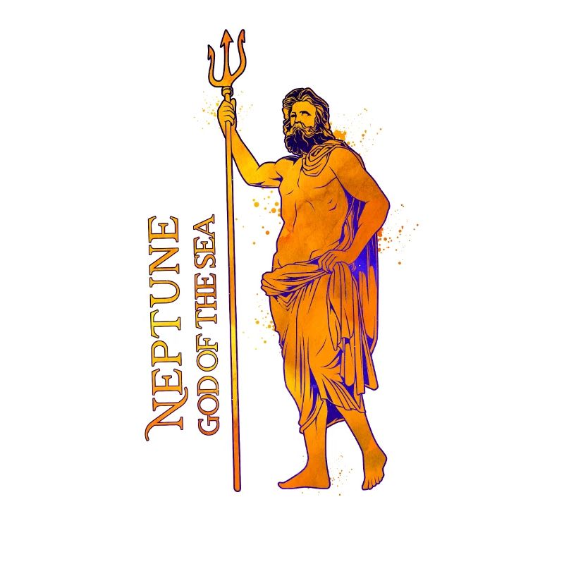 Gott des Meeres - Neptun