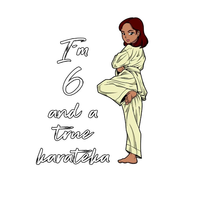 Ich bin 6 - Mädchen Karate