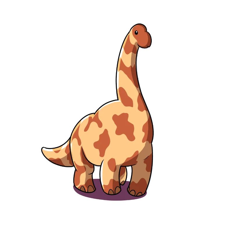 Brachiosaure de dessin animé