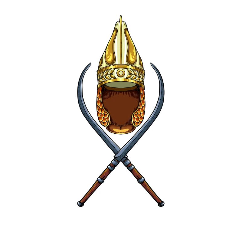 Daker Schwerter und Helm