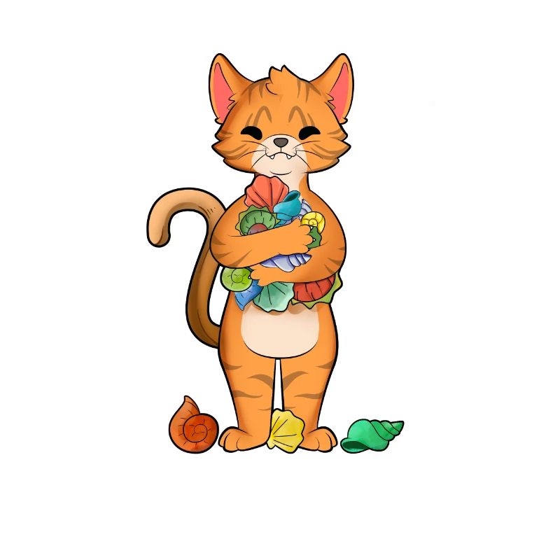 Shell collector cat