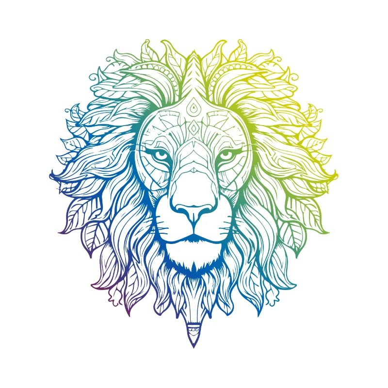 Löwe Mandala Boho