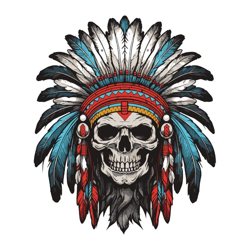 Apache Indian Chief Skull