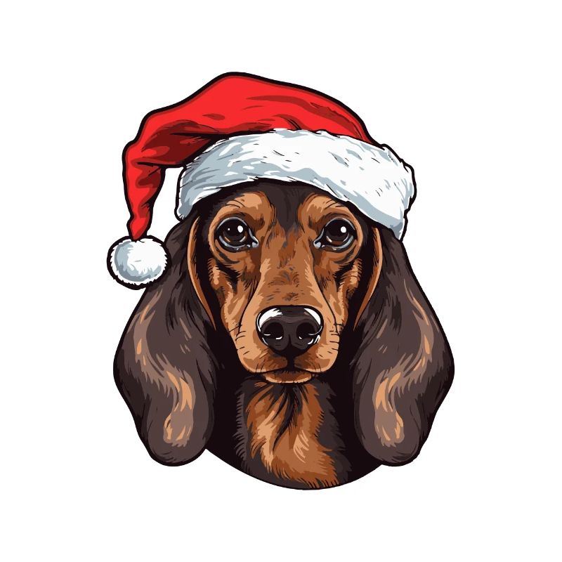 Teckel Chien Teckel de Noël