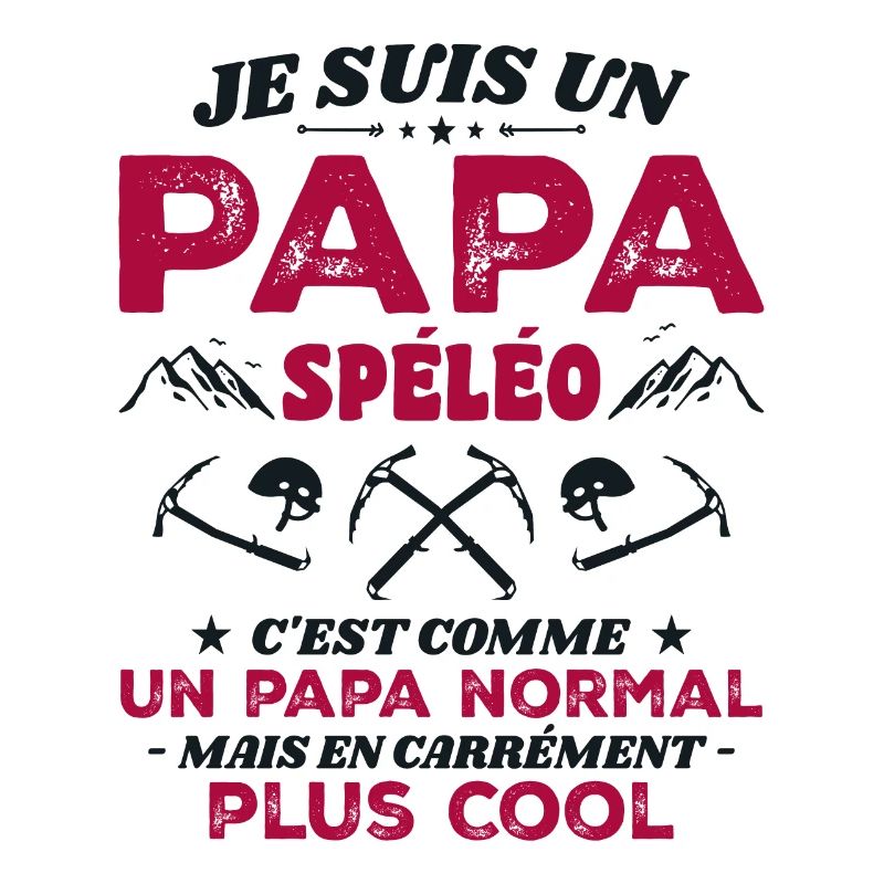 Cooler Höhlenforscher-Papa
