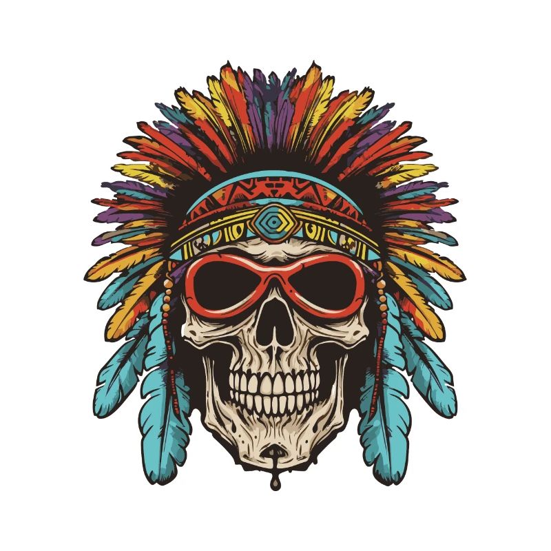 Apache Totenkopf Indianer