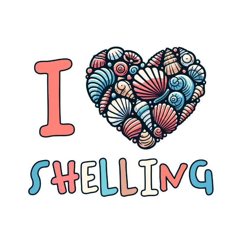 I Love Shelling Shells Shell Collector Gift