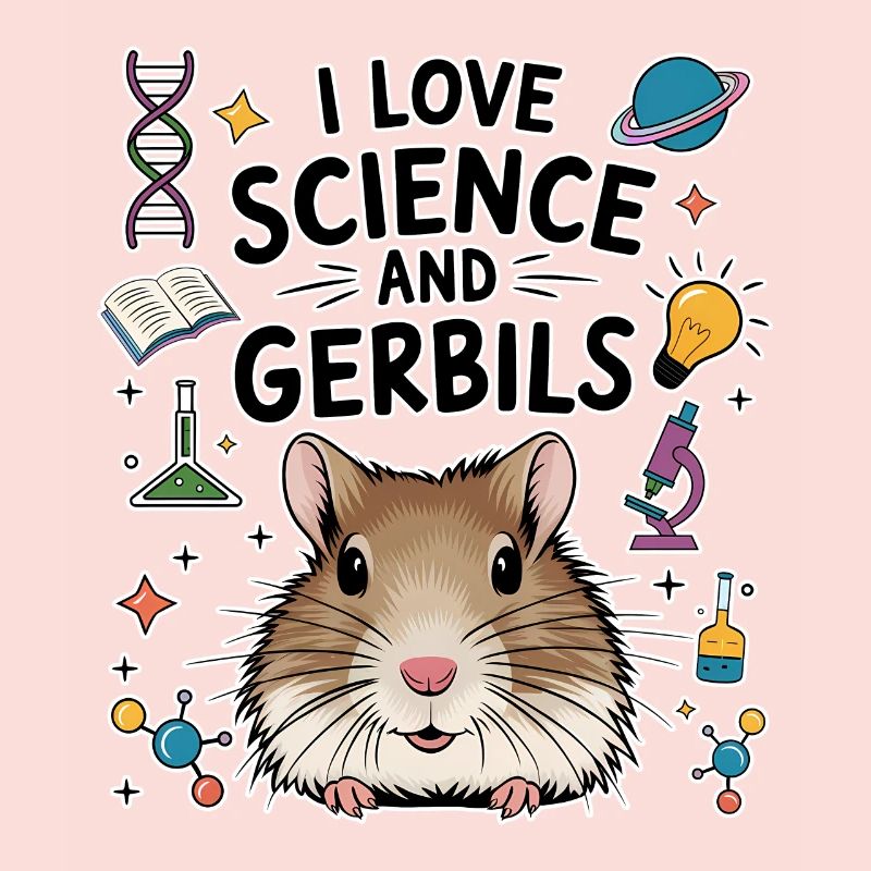 Gerbil Science Student Fun Gerbil Gift