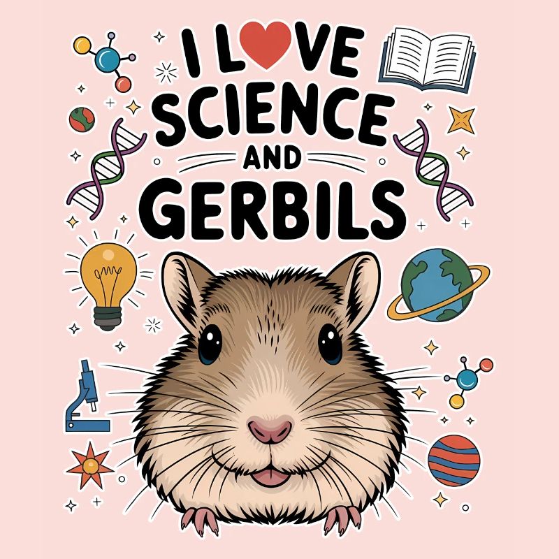Gerbil Science Student Fun Gerbil Gift