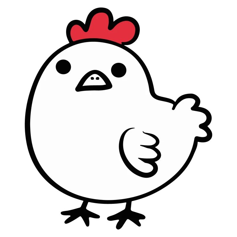 Poulet de dessin animé
