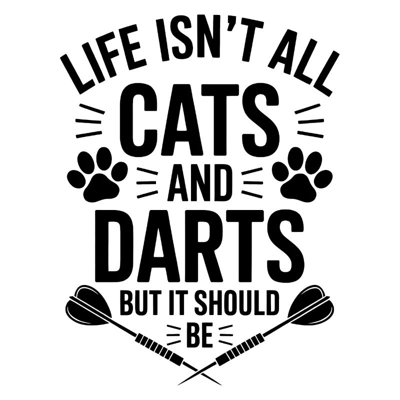Fléchettes Dire Chats Fléchettes Drôles Fléchettes Cadeau