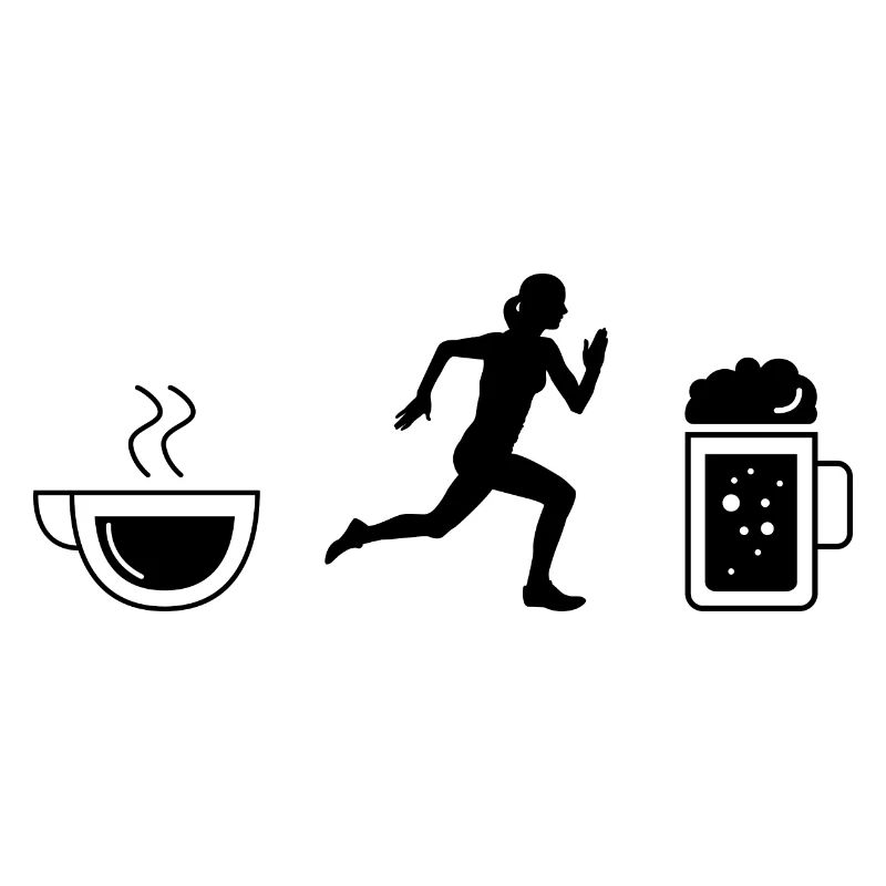 Café Bière et course à pied -