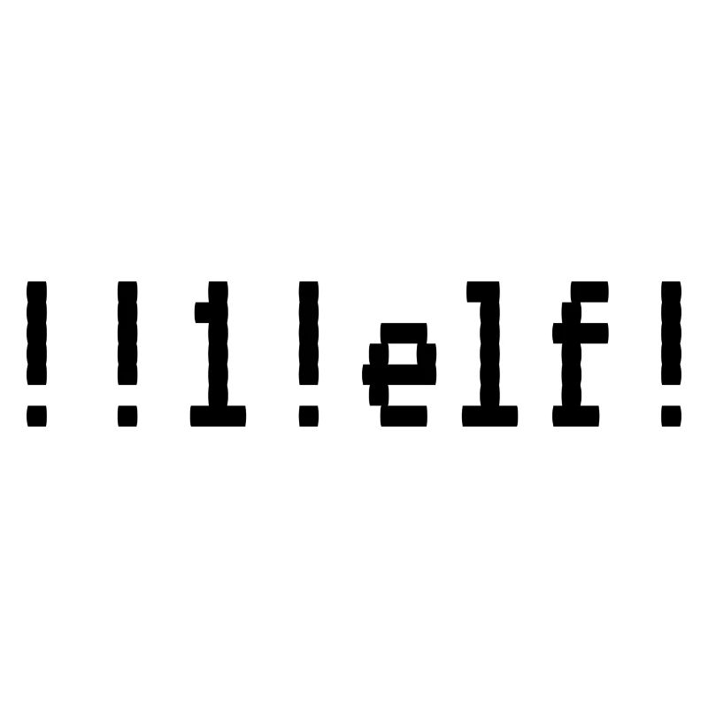 Motiv "!!1!elf!" - "eins elf"