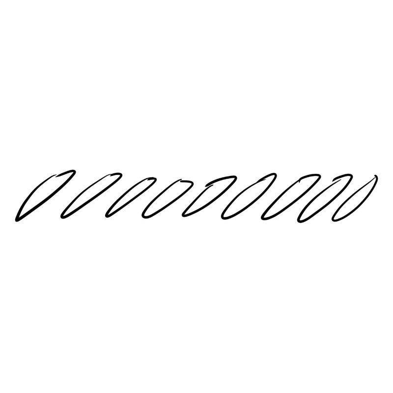 long circles oval left stroke