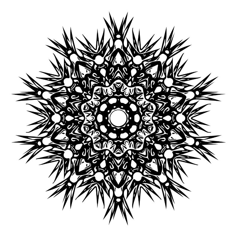 Lignes géométriques forme mandala