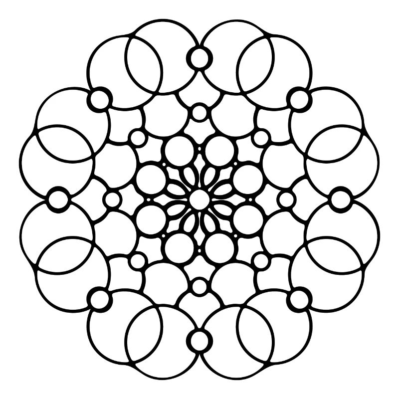 Geometric Mandala Round Pattern Circles Shape