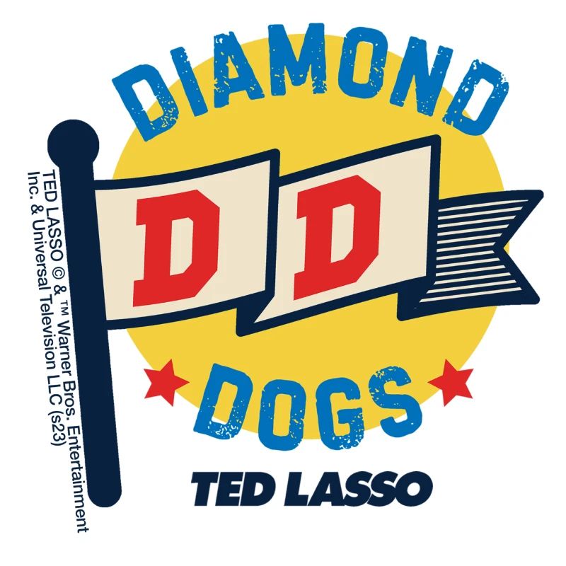 Ted Lasso Diamond Dogs Drapeau