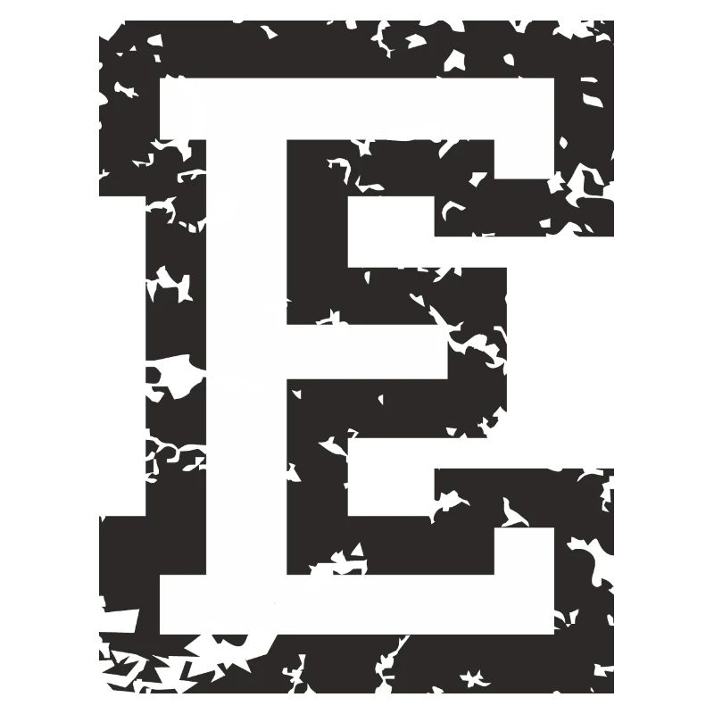 E (Vintage Weiß) Buchstabe E
