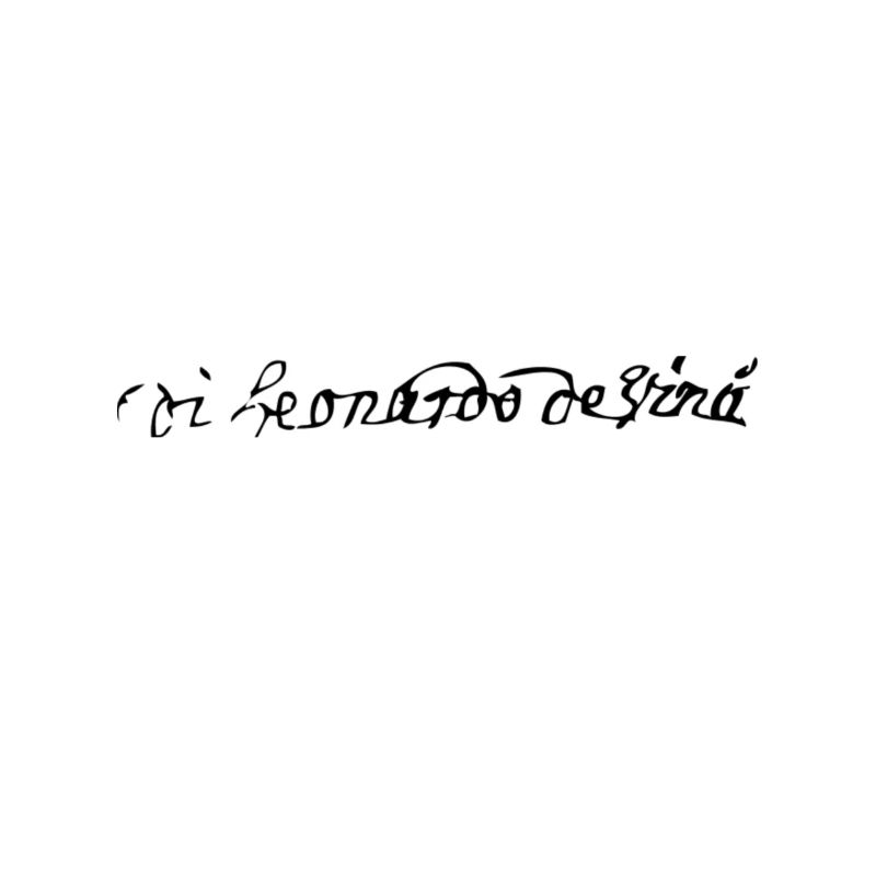 Leonardo da Vinci - Unterschrift