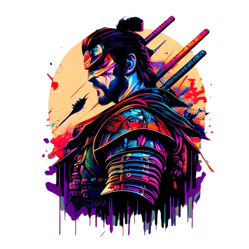 Illustration Samurai Krieger Japan