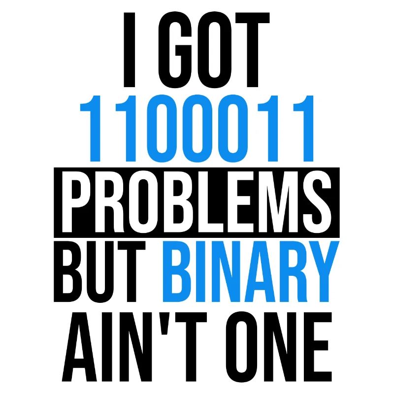I got 99 problems but binary ain't one