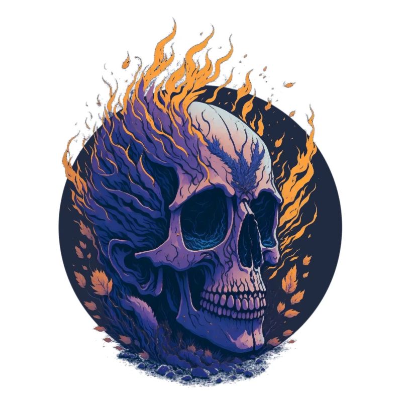 Fire skull
