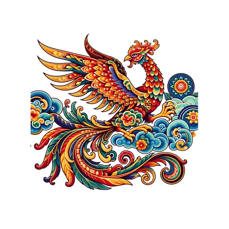 Lebendiger traditioneller chinesischer Phönix