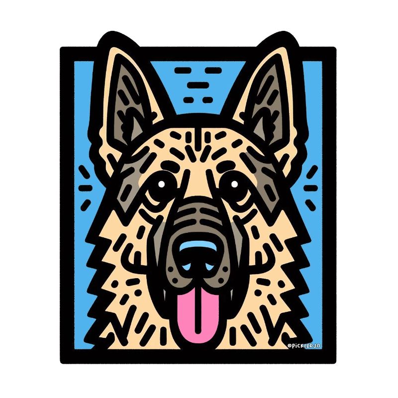 Deutscher Schäferhund Pop Art