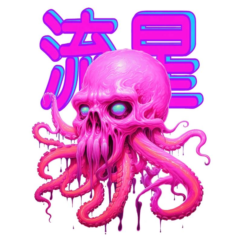PINK OCTOPUS SCULL!