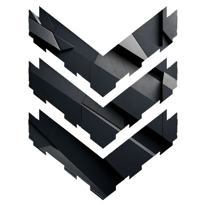 Abstract Black Geometric Pattern