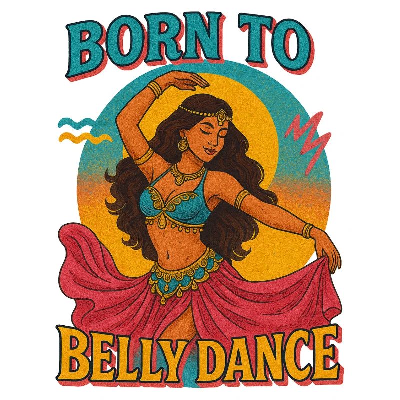 Belly Dance Inspired Boho Illustration