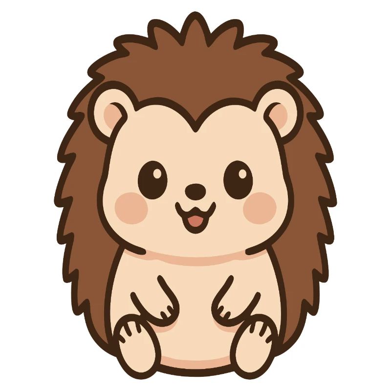 Hérisson Câlin Kawaii