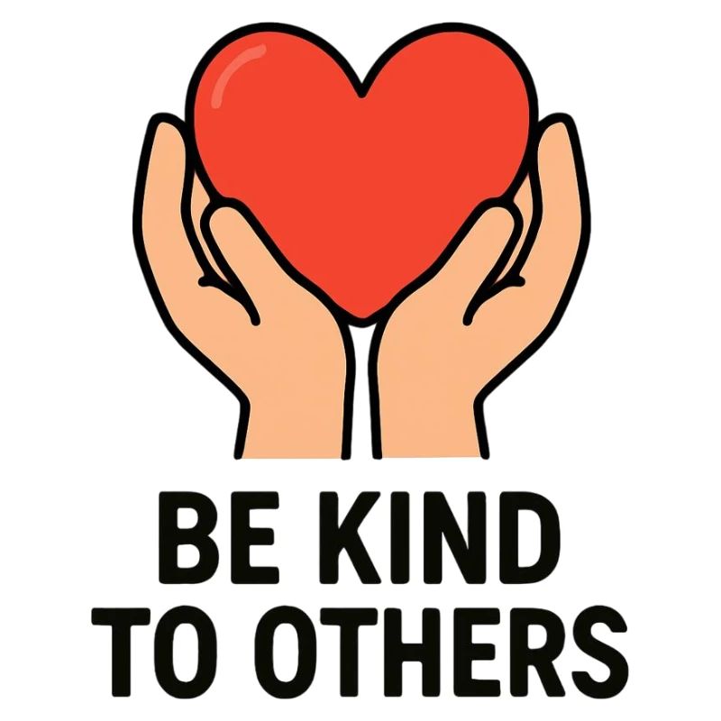 Mains tenant le cœur de bonté