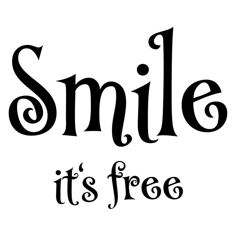 Sourire. C’est gratuit