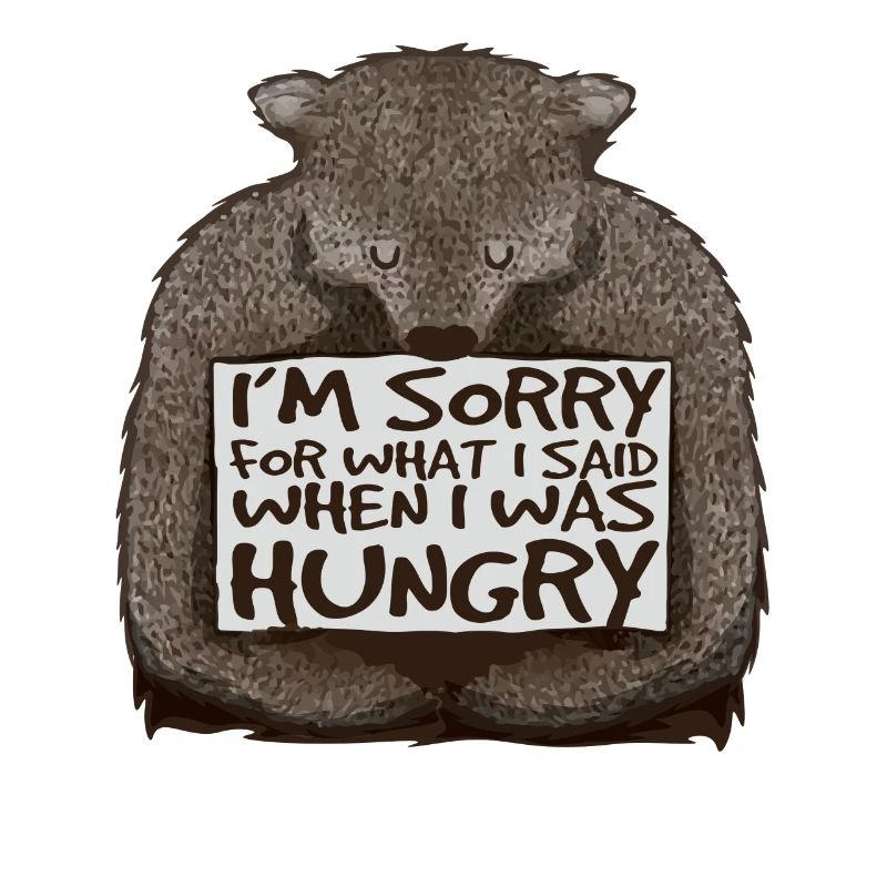 Désolé, j’avais faim.