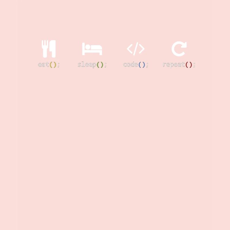 Eat Sleep Code Repeat Programming Nerd