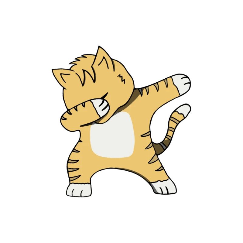 Funny Cat Dabbing Dance Gift Cute Cats Dab