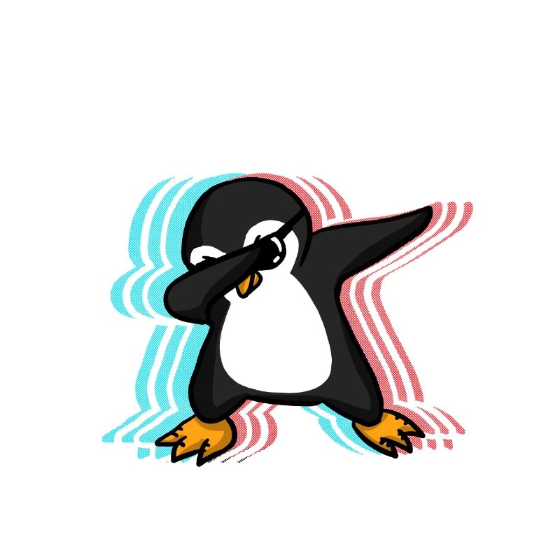 Dabbing penguin gift