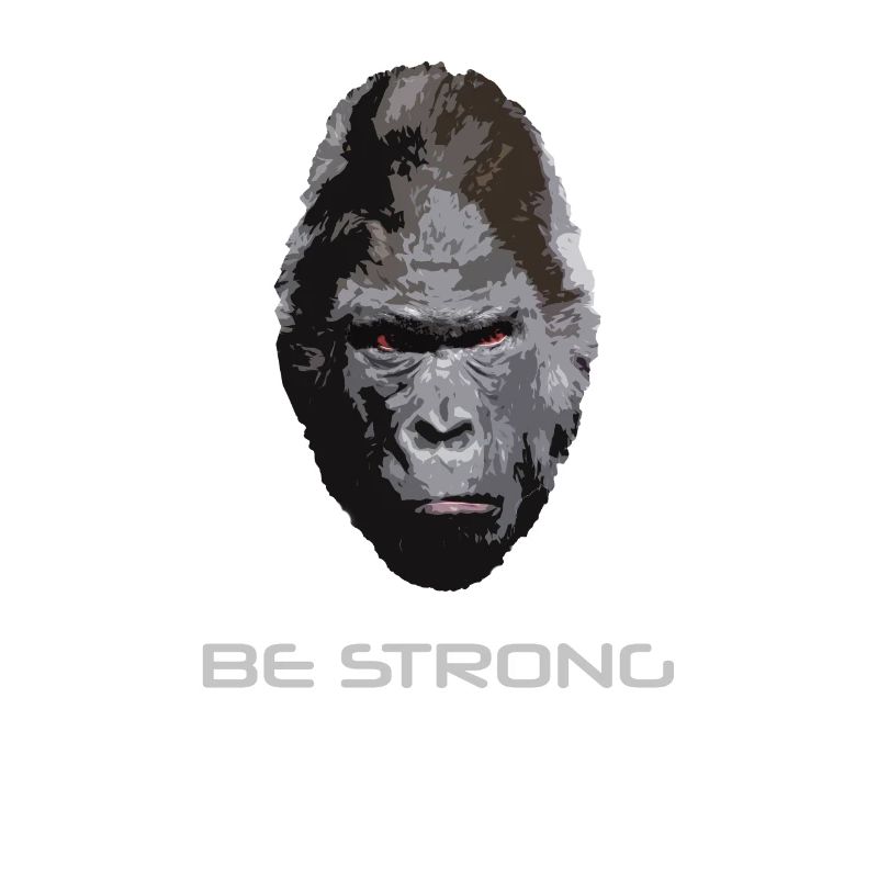 Cool, evil-looking gorilla - BE STRONG