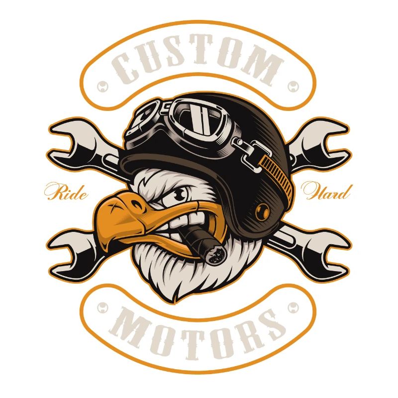 Chopper, Mottorrad, Biker, Aigle