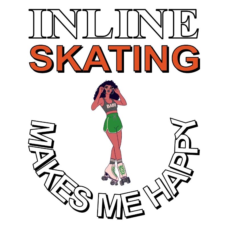 Inline Skating macht mich glücklich Inline-Skates