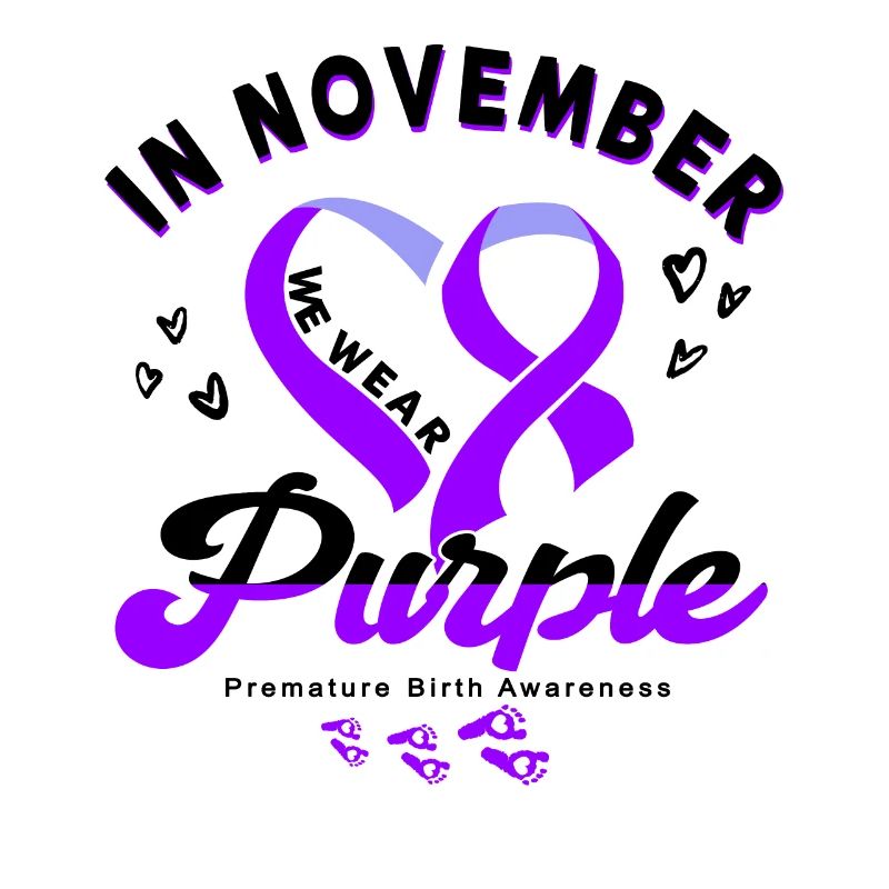 Arc violet conscient de la naissance prématurée