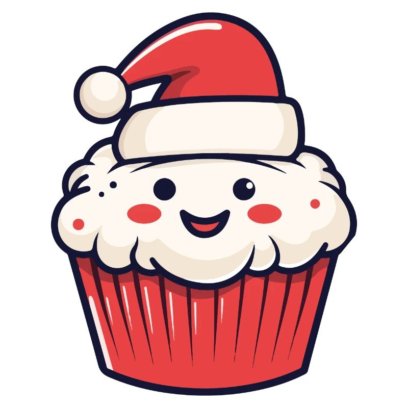 Muffin Cake Baking Christmas