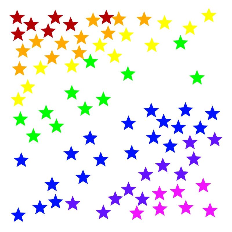 Sterne Regenbogen Geschenkidee bunt farbenfroh