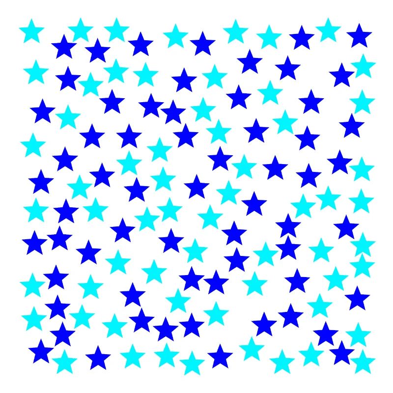 Stars light blue dark blue gift idea