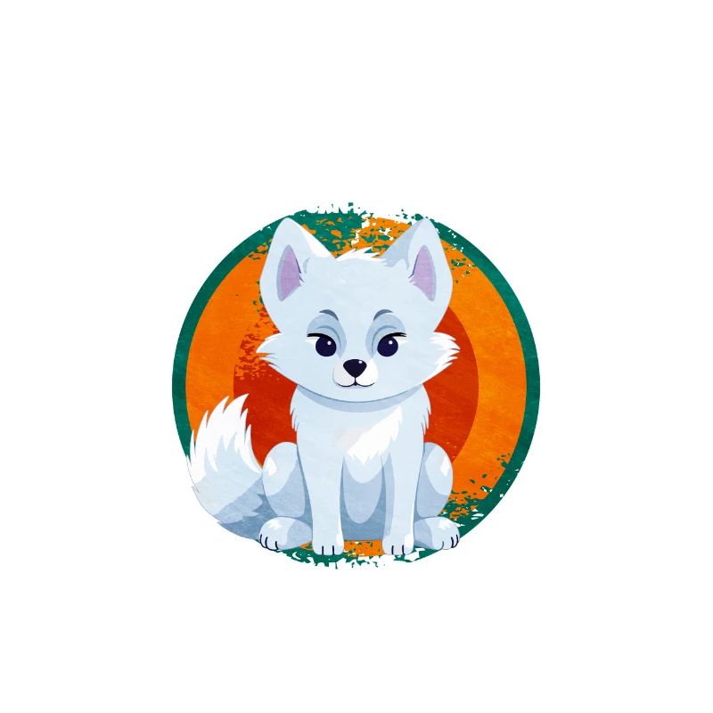 Cute arctic fox gift